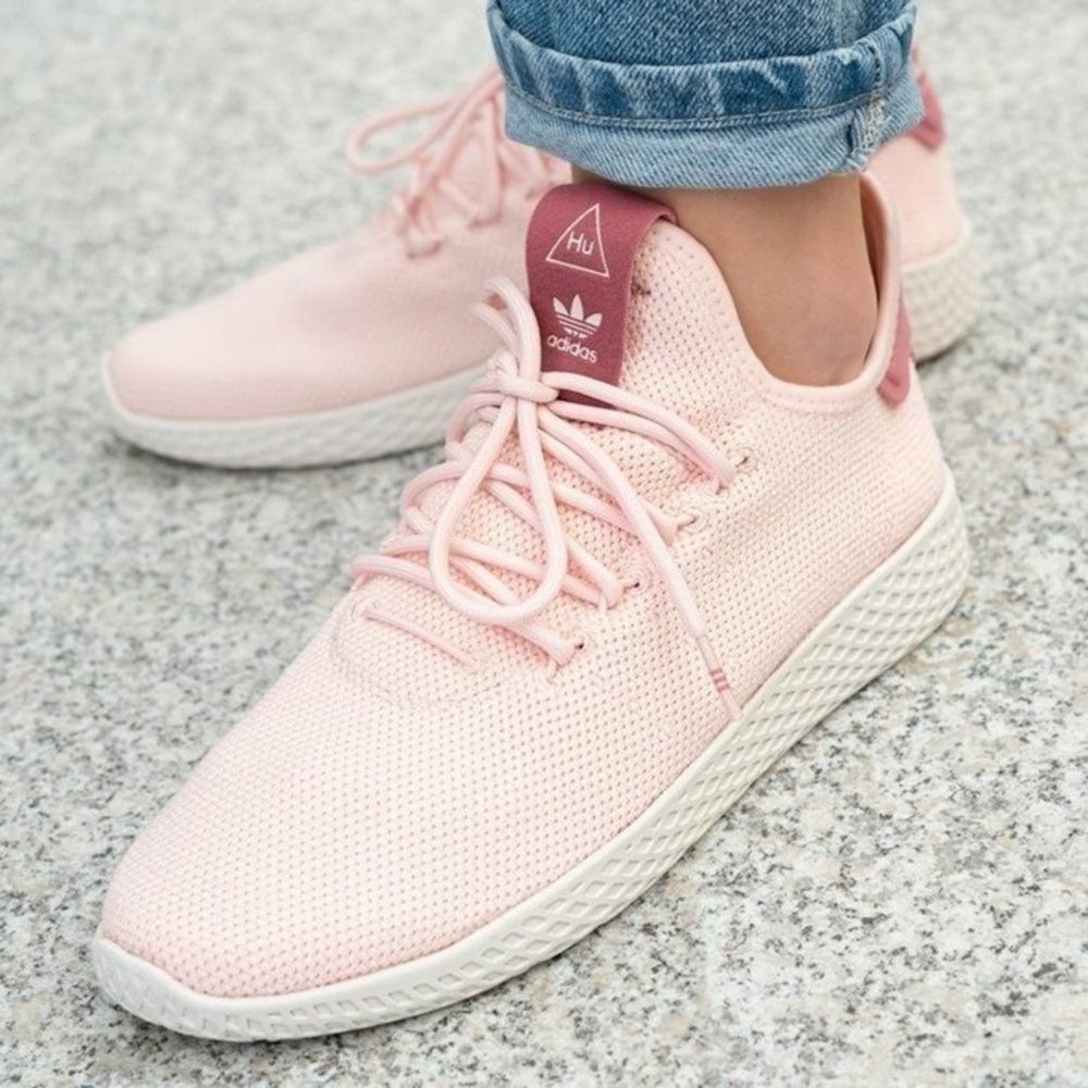 ADIDAS Originals Pharell Williams Tennis Hu Sneakers Womens Pink